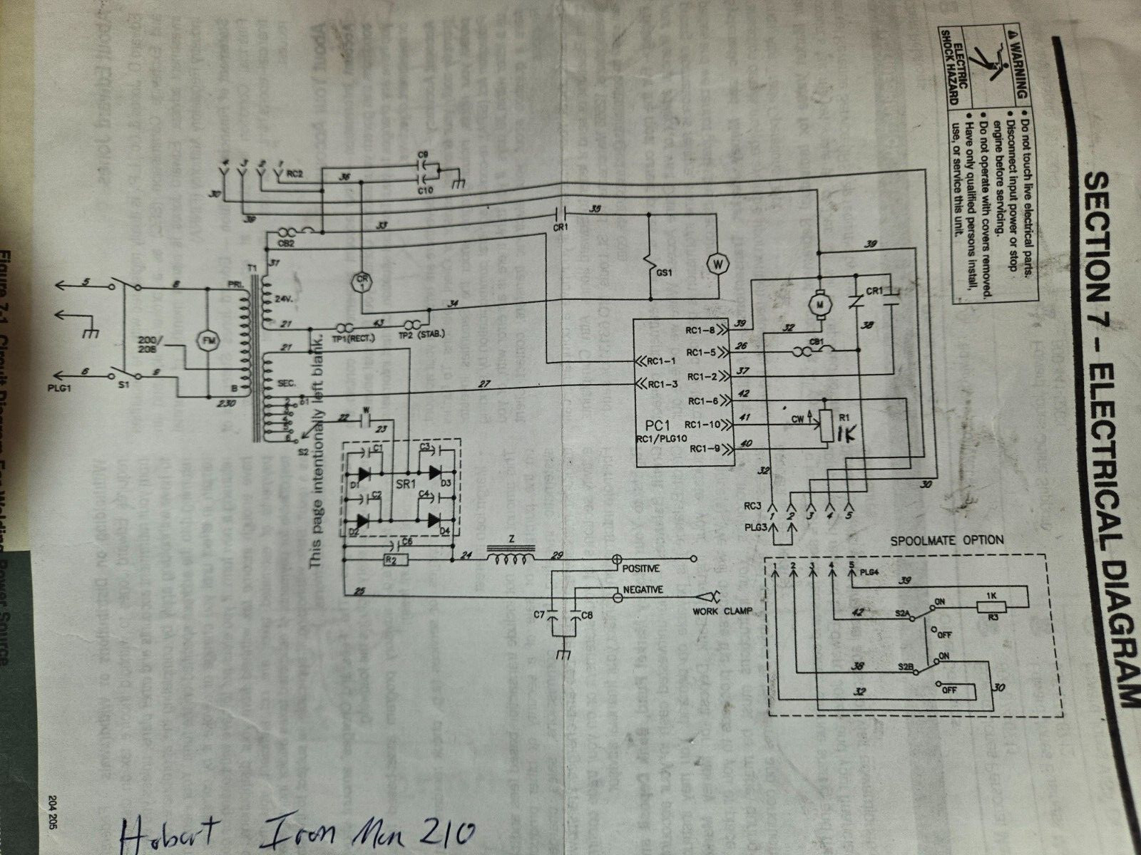 REPAIR – Hobart Ironman 210, Millermatic 185 weld 171986 circuit board – REPAIR
