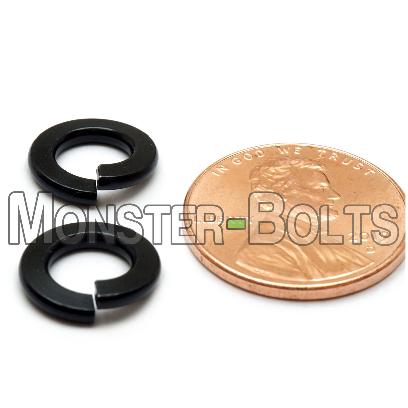 M6 / 6mm Metric Steel Split Lock Washers with Black Oxide Coating DIN 127B