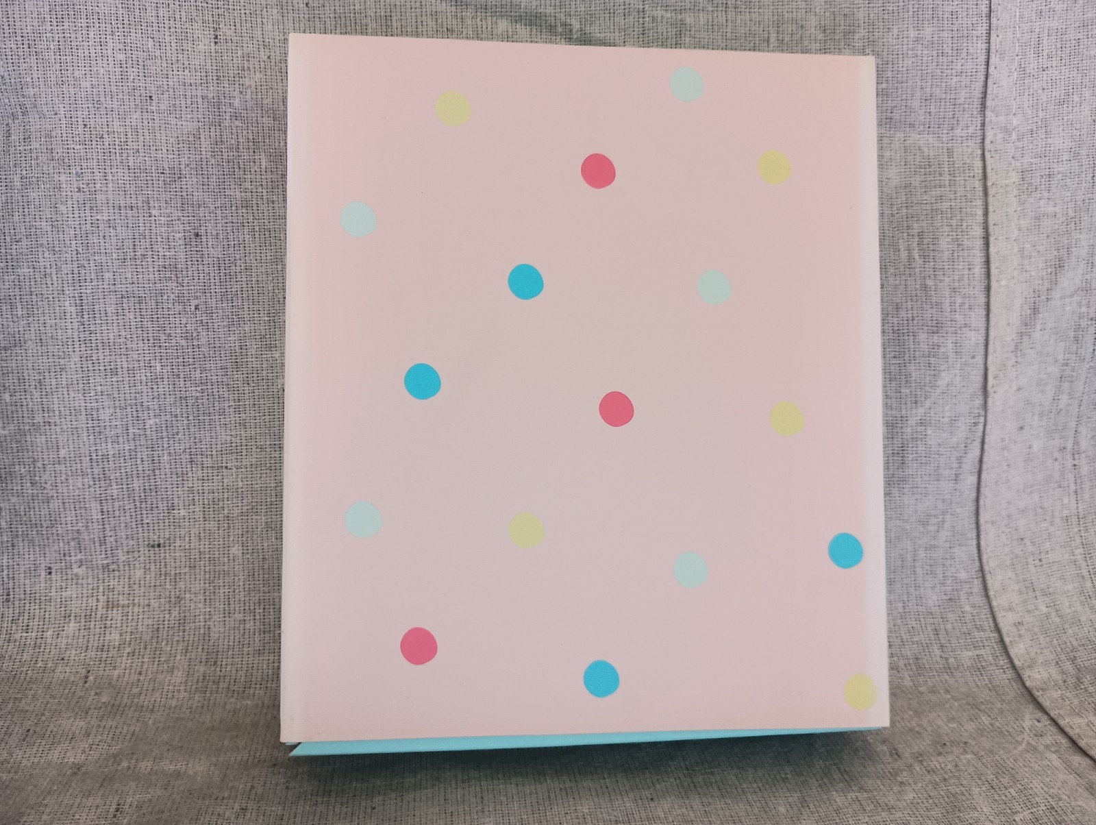 NIB Kikki K Purple Multicolor Spots Canvas Personal Planner Notebook Calendar