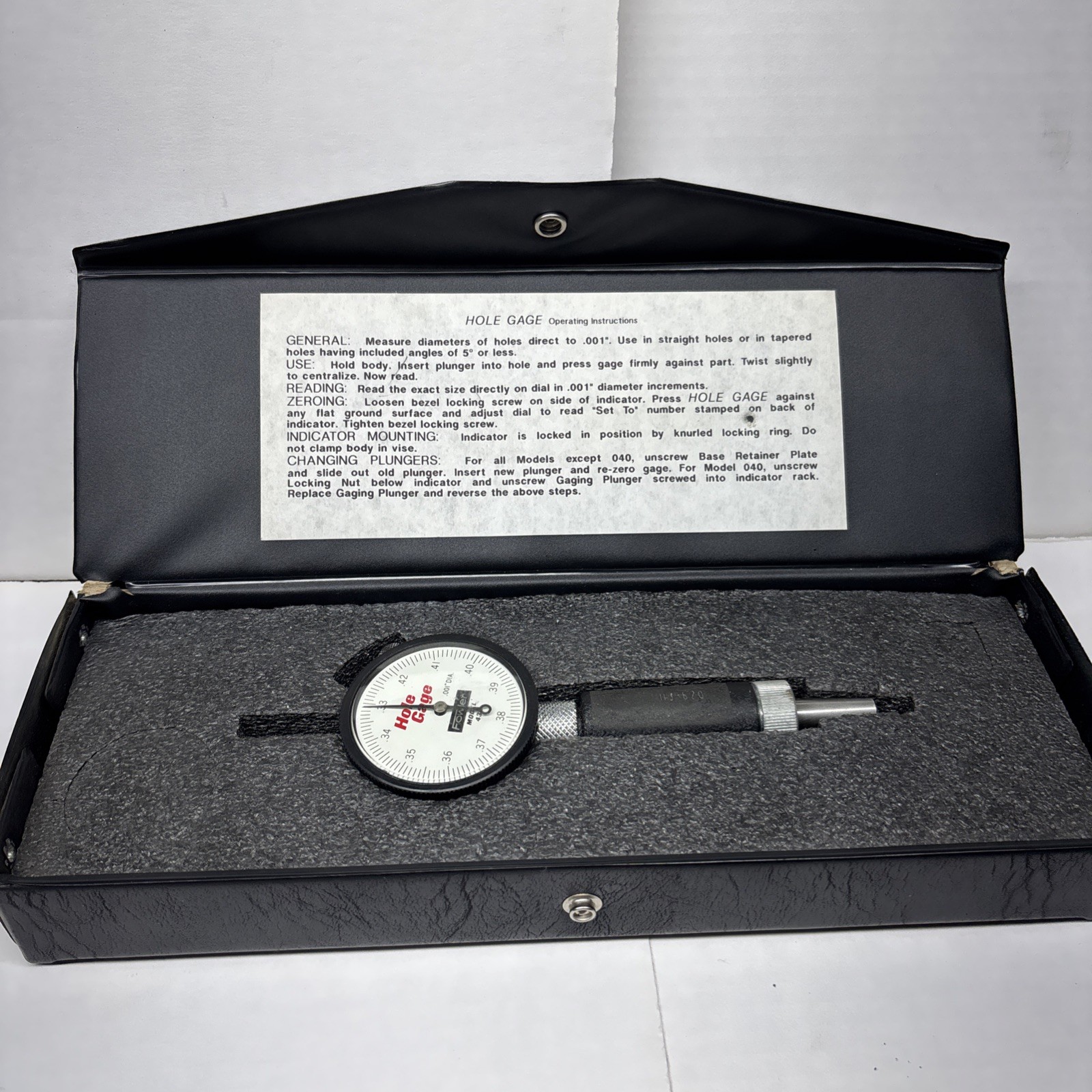 Fowler, 53-784-430-0 .33″ – .43″ Dial Hole Gage