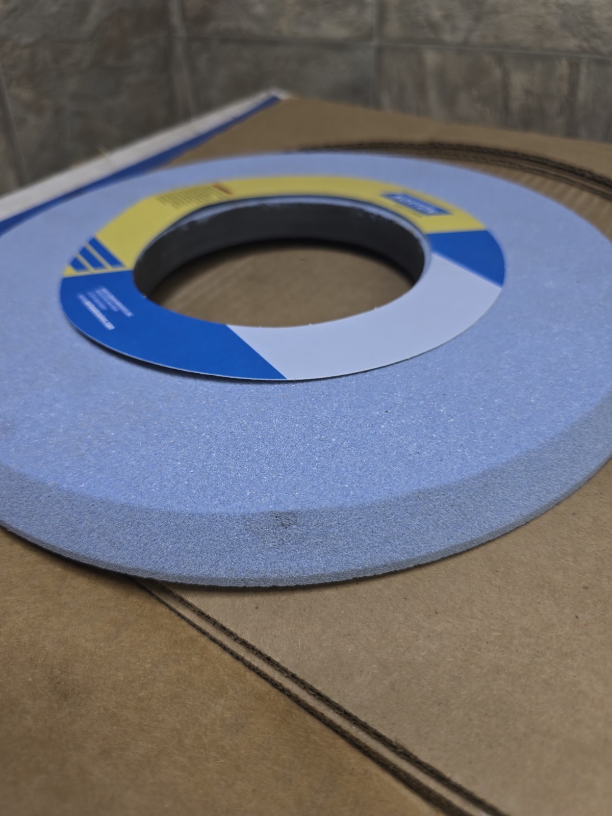 Norton Grinding Wheel 12″x3/4″x5″ 5SG80 FACE M FROM SIDE A BLUEPRINT 109540393
