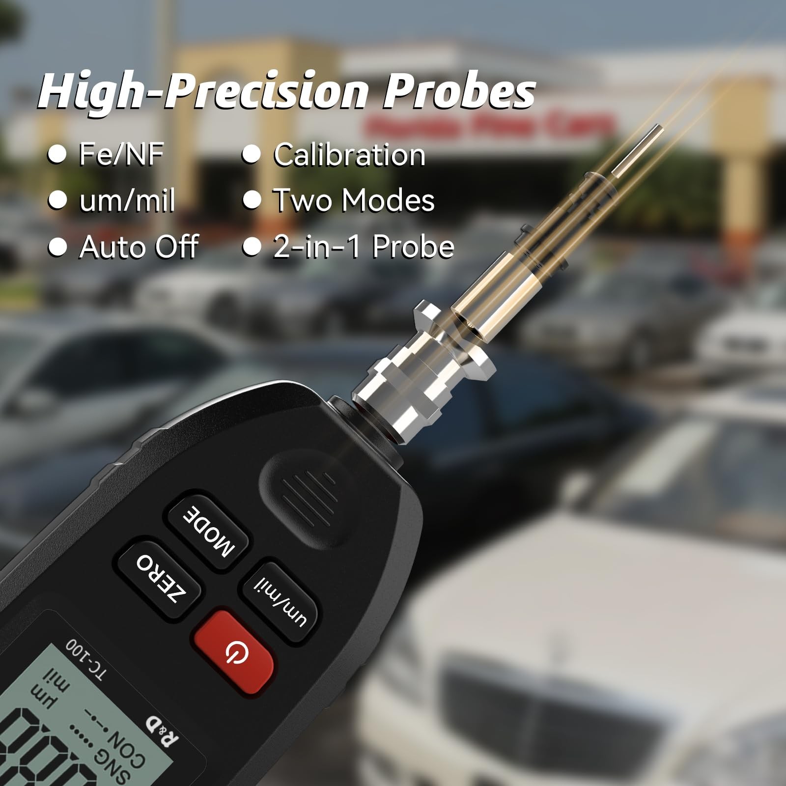 Car Coating Thickness Meter for Used Car Buyers Paint Gauge Check Metal Surfaces