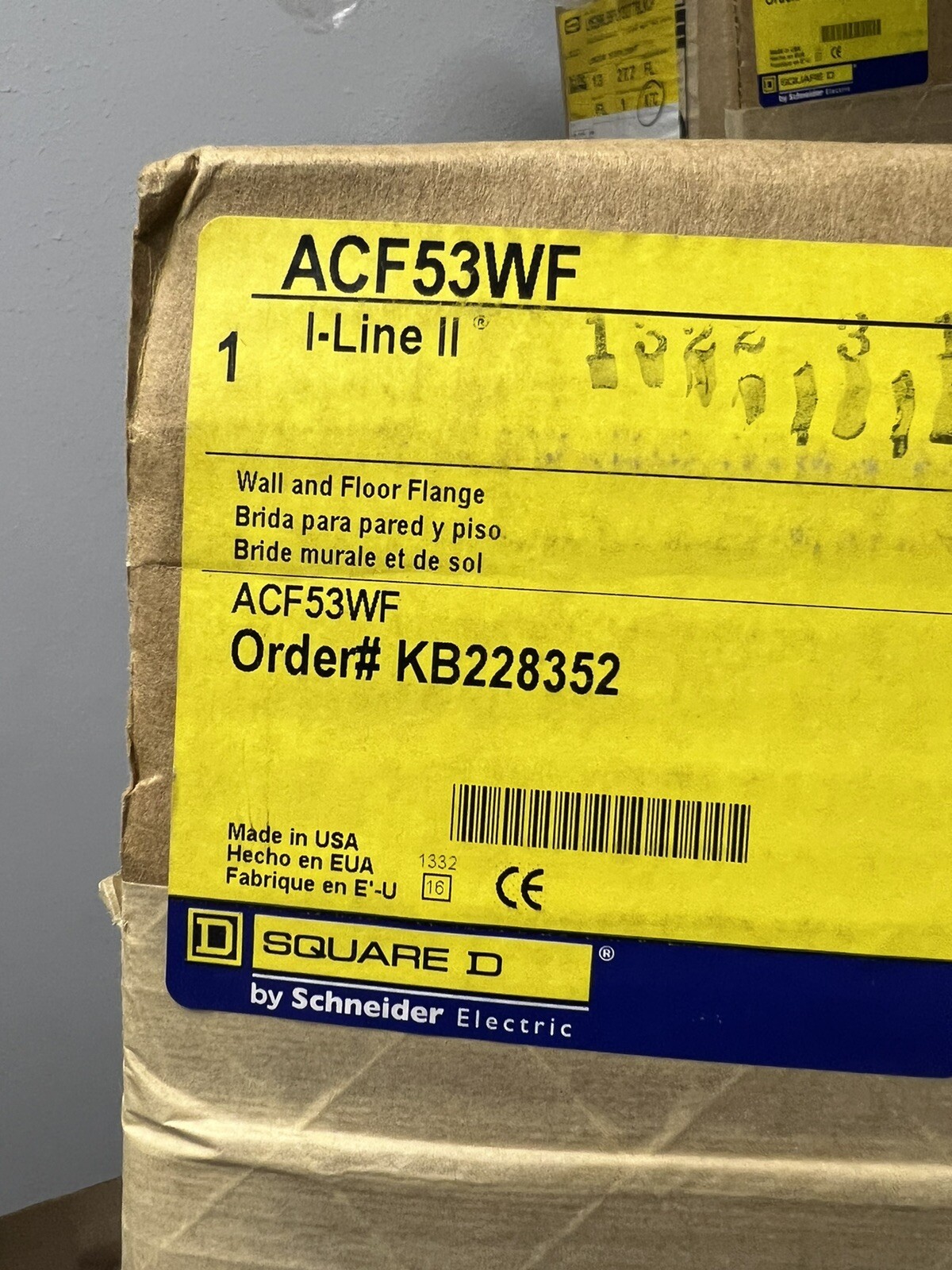 SQUARE D ACF53WF : BUSWAY WALL FLANGE