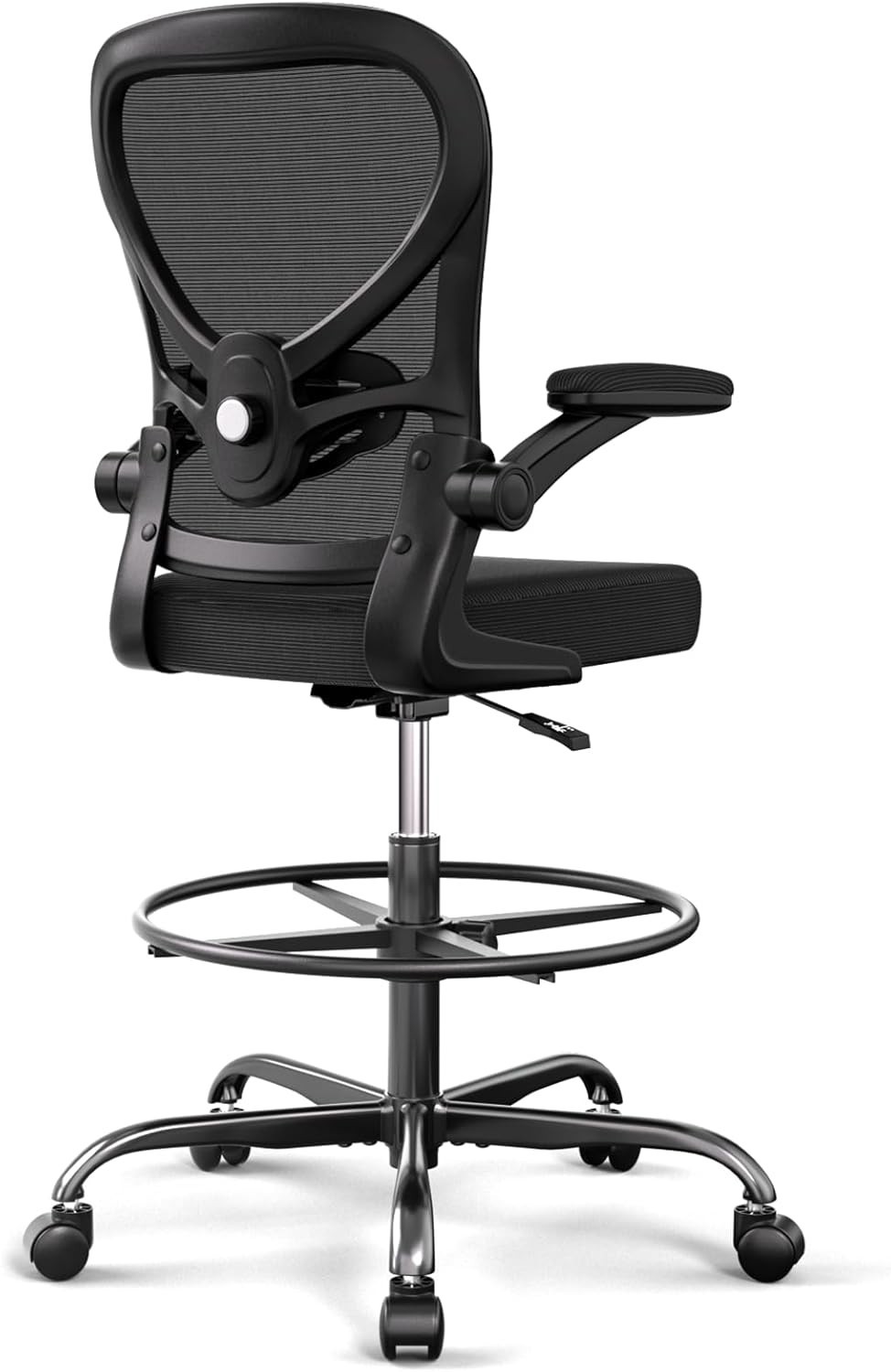 Heavy-Duty Ergonomic Chair with Footrest for Standing Desks – Max 450lb Capacity