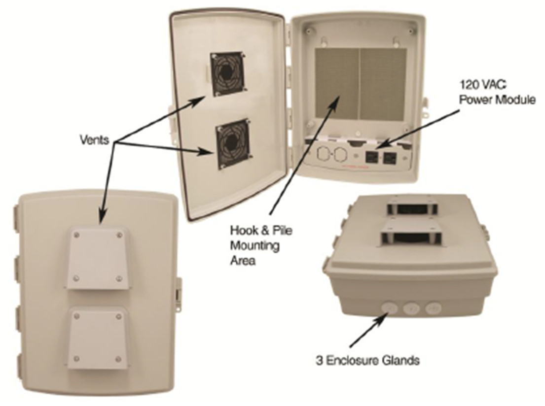 Vented Enclosure Box – 14x12x4 Outdoor Weatherproof Waterproof Outside Nema WiFi