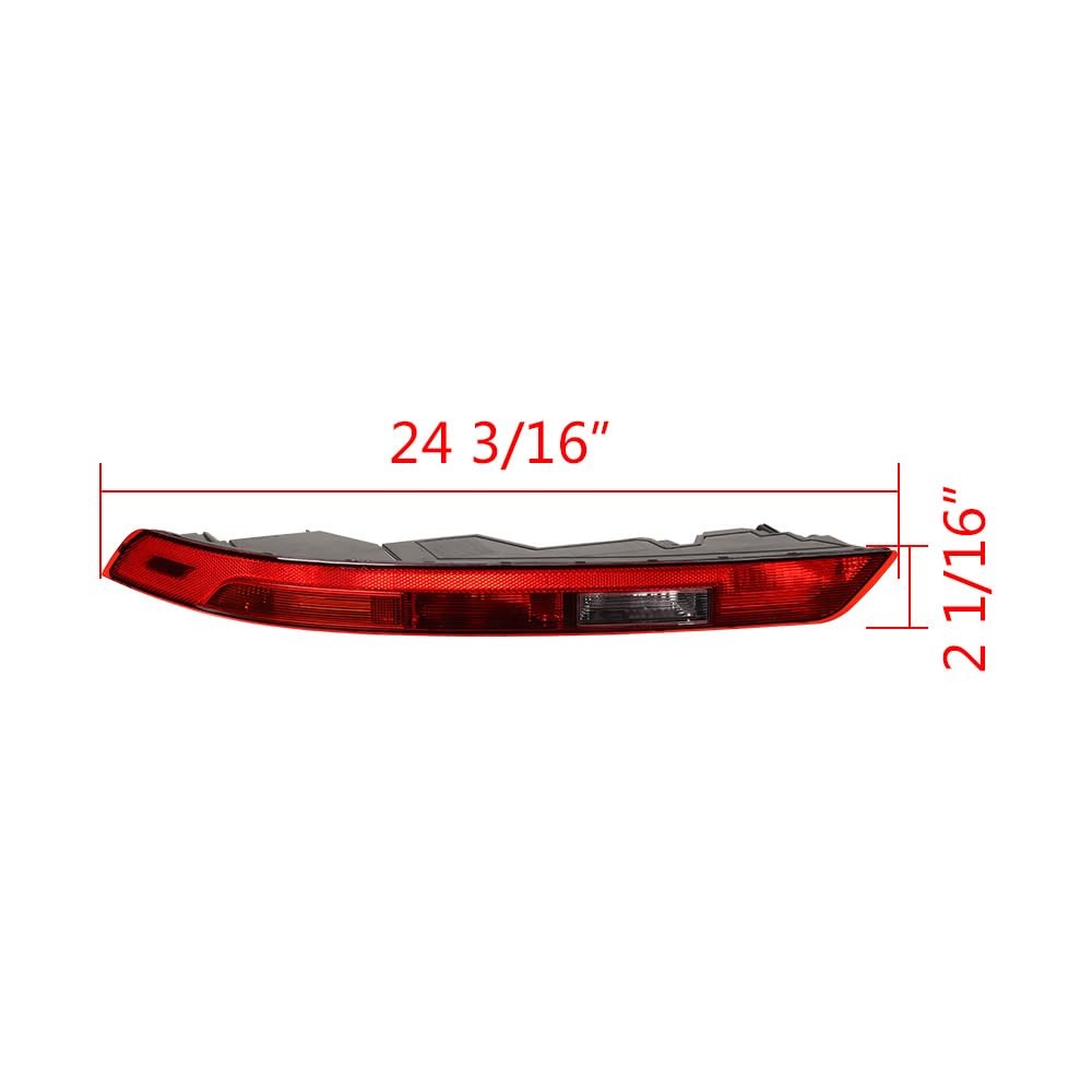 Left Rear Bumper Tail Light Reflector Red Lens 2018-2021 Audi Q5 80A945069A