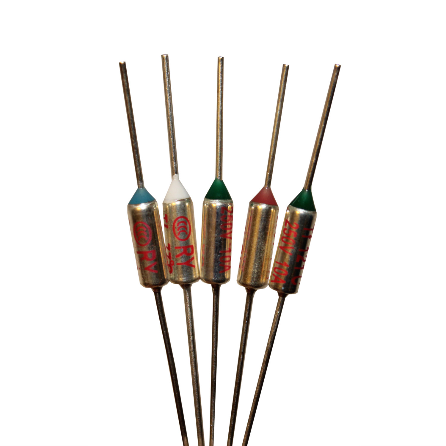 5 PCS RY TF Cutoffs Thermal Fuse 135°C 135 Degree 10A AC 250V