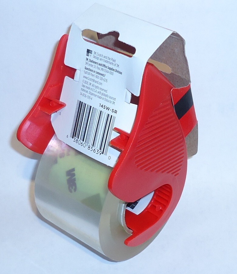 1 Pack 3M Scotch Clear Tape & Dispenser 1.88″ x 50 yd (6 Rolls/Pk Total 6 Rolls)