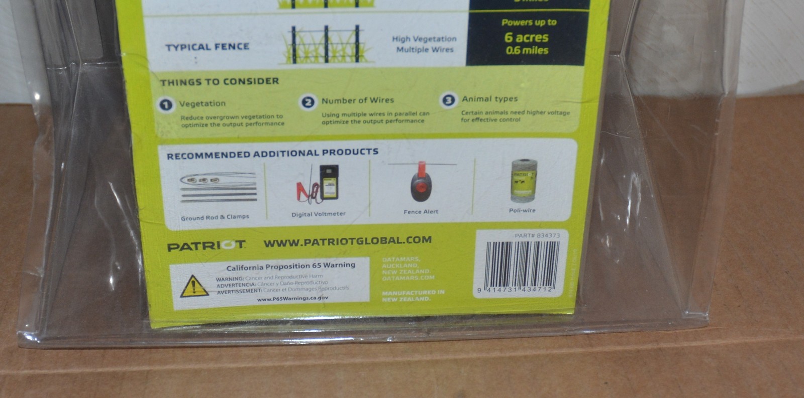 Patriot SG80 Electric Fence Solar Powered Energizer by Premier1 SolarGuard 80