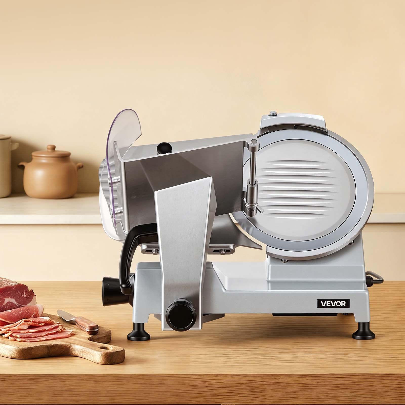 VEVOR Commercial Meat Slicer 240W Electric Deli Food Slicer with 10-inch Blade