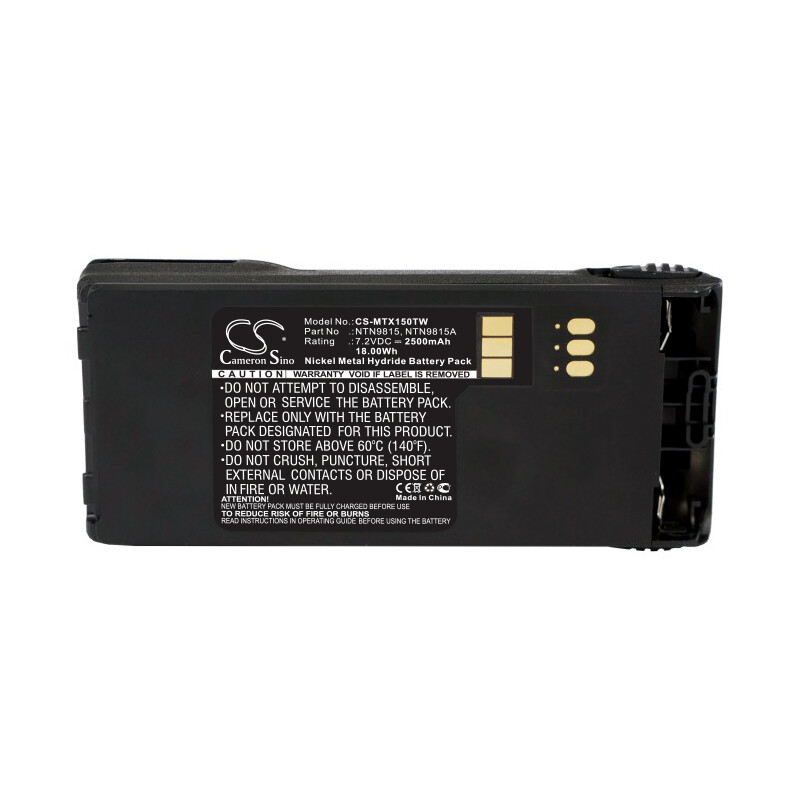 Battery for Motorola MT1500,NT1500,PR1500,XTS1500,NTN9858C,NTN9859,NTN9861