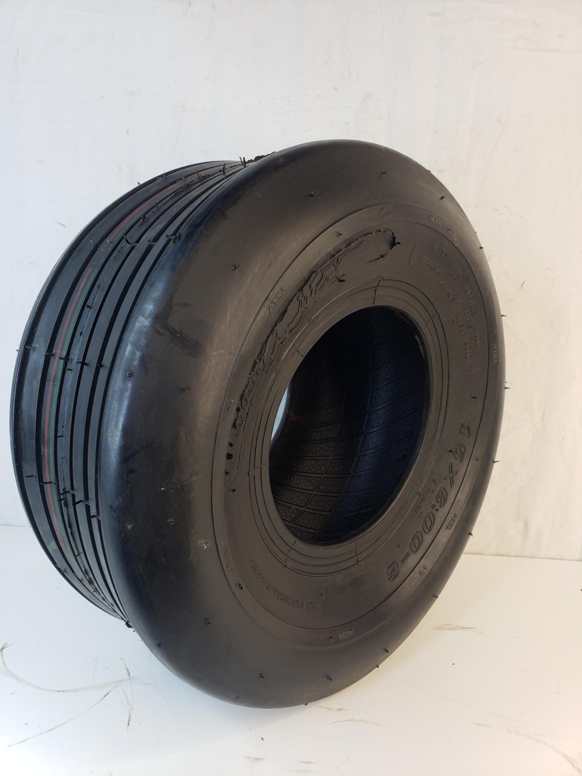 2) 15×6.00-6 Hay Tedder Farm Implement AG TIRE RIB 6ply T-L 710 lb wt capacity