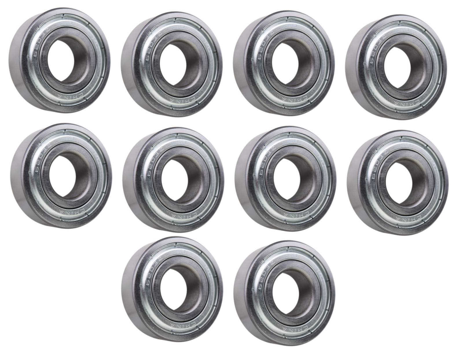(10 Each) 6203-ZZ, 6203-2Z, 203SS Shielded Radial Ball Bearing 17X40X12 SpinCo