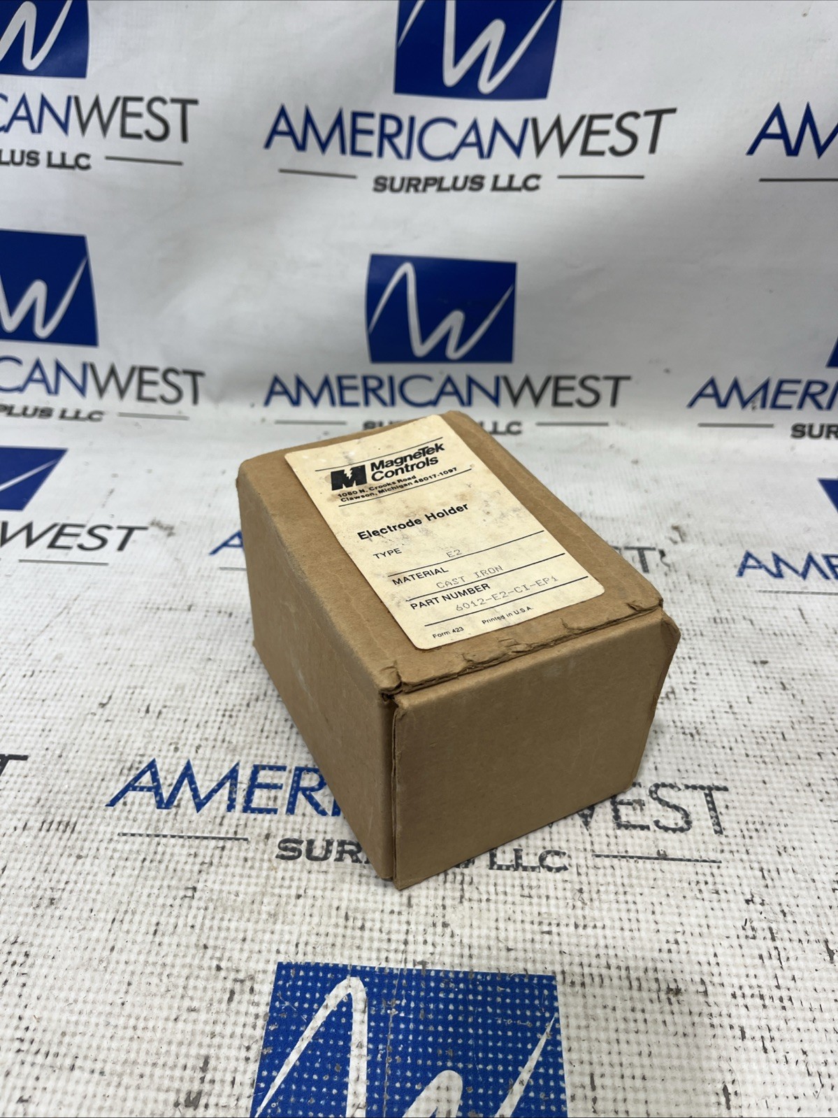 B/W CONTROLS ELECTRODE HOLDER 6012-E2-CI-EP1 TYPE E2 CAST IRON