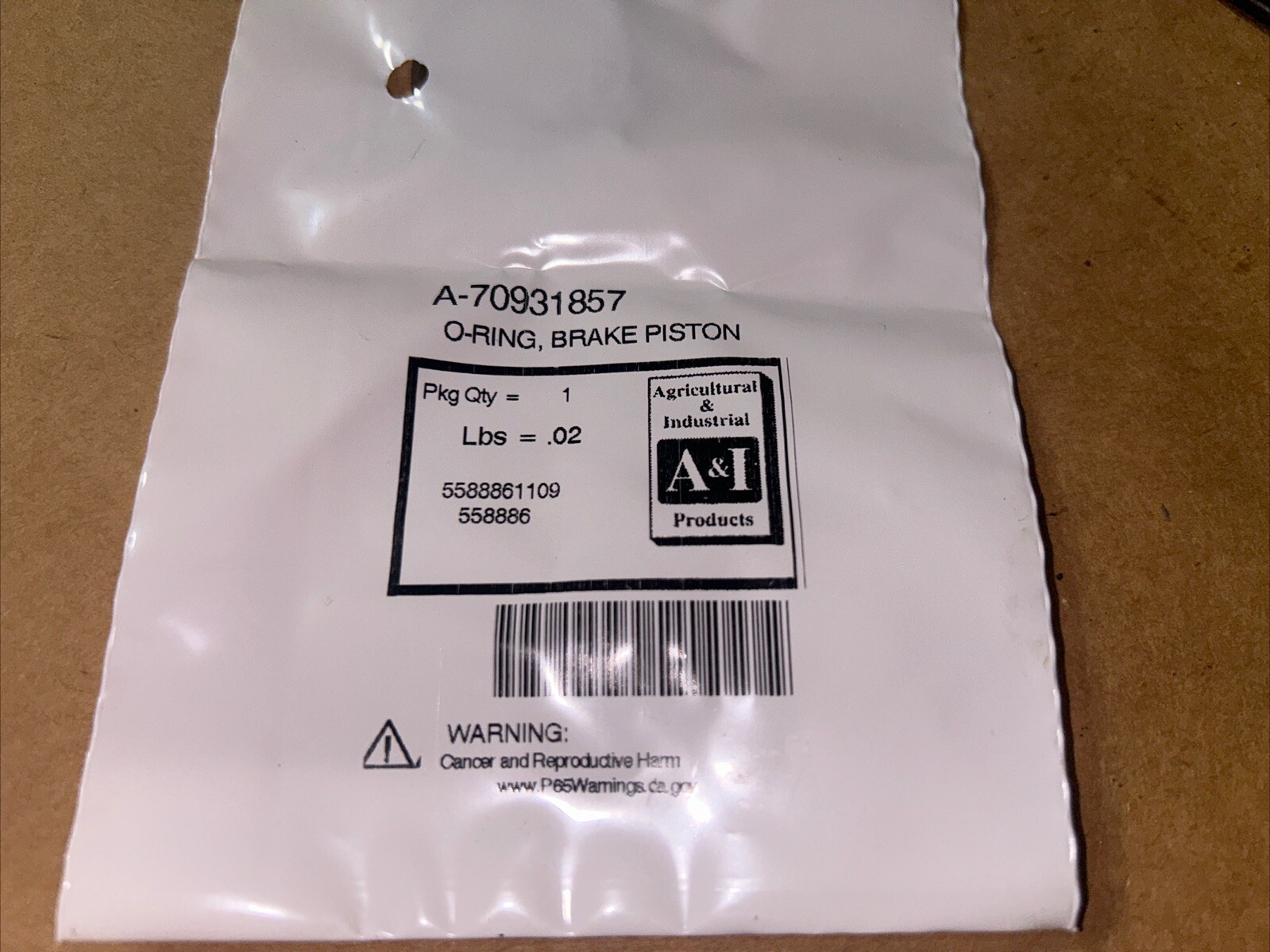 105724KIT Oliver White Tractor Hydraulic Brake Seal Kit 1755 1855 2-85 2-105
