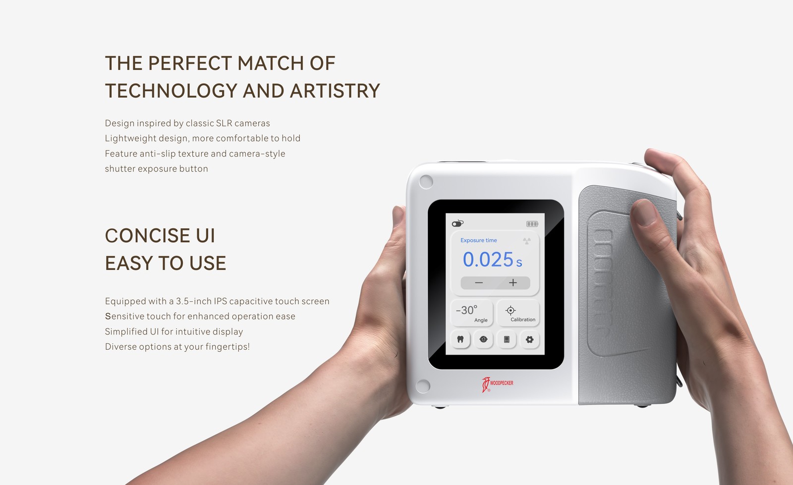 Woodpecker Master Ray 140W, 70kV, 2mA, Lightweight Powerful Camera Style Machine
