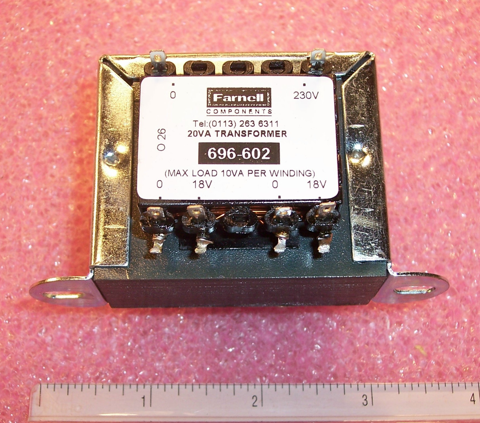 CTFCS20-18 PRO-POWER/ FARNELL ISOLATION TRANSFORMER 1x230V 2x18V 20VA 696-602