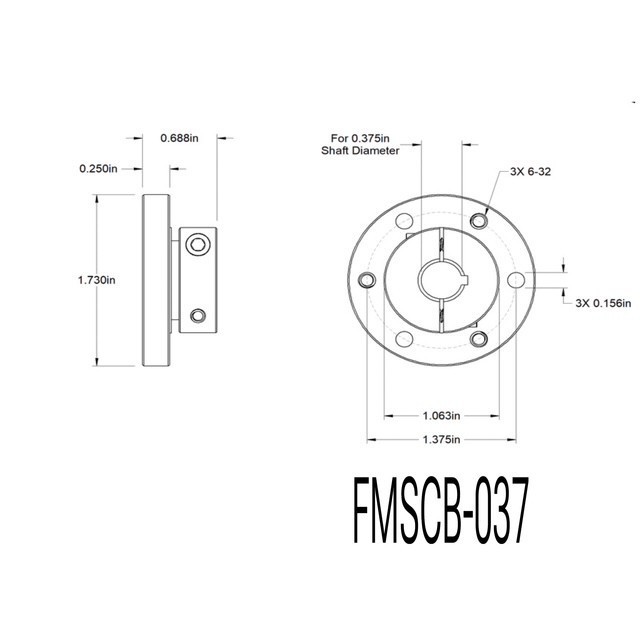 Face Mounted Shaft Collars/ Hub Mount Shaft Collar Couplings Alum or Steel