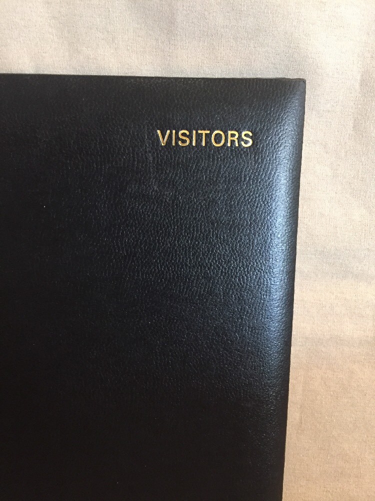 Visitor Sign In Book (date, Name, Company, To See, Arrive, Depart)