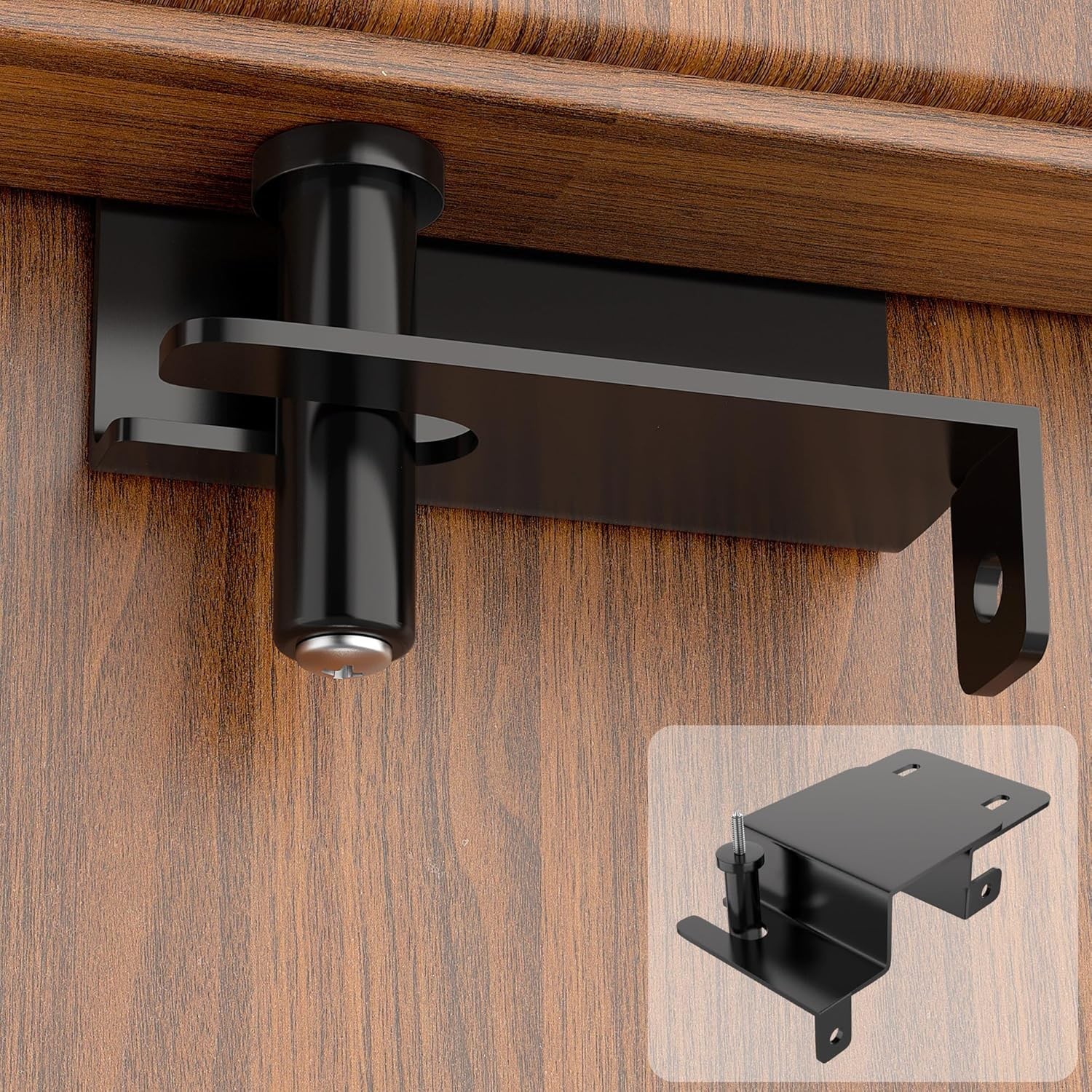 Adjustable Child Proof Door Top Lock with Ergonomic Grip, 2MM Thick Solid Steel