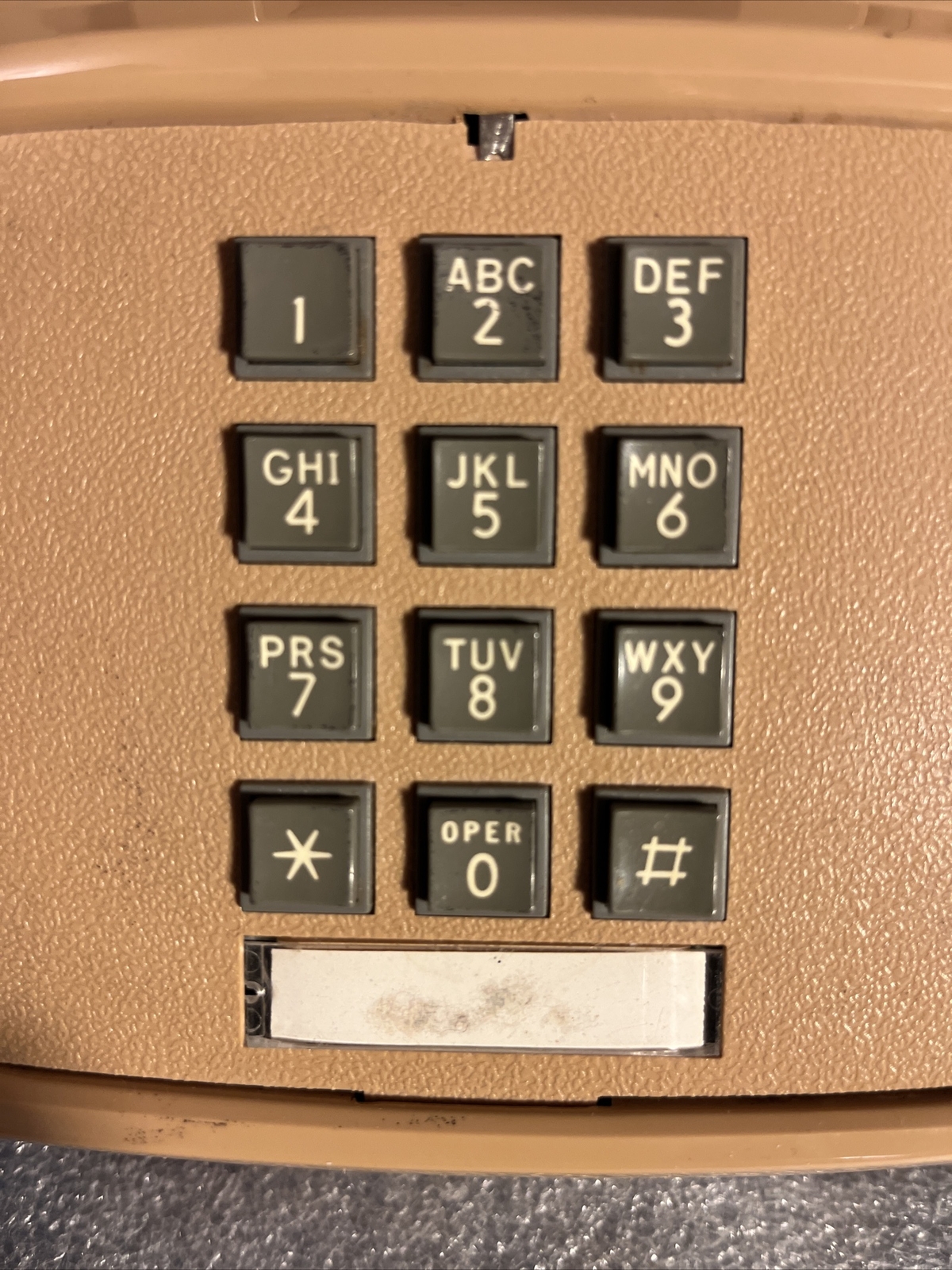 ITT RFC-SLT Light Beige Vintage Push-button Dial Defense Telephone (Tested)