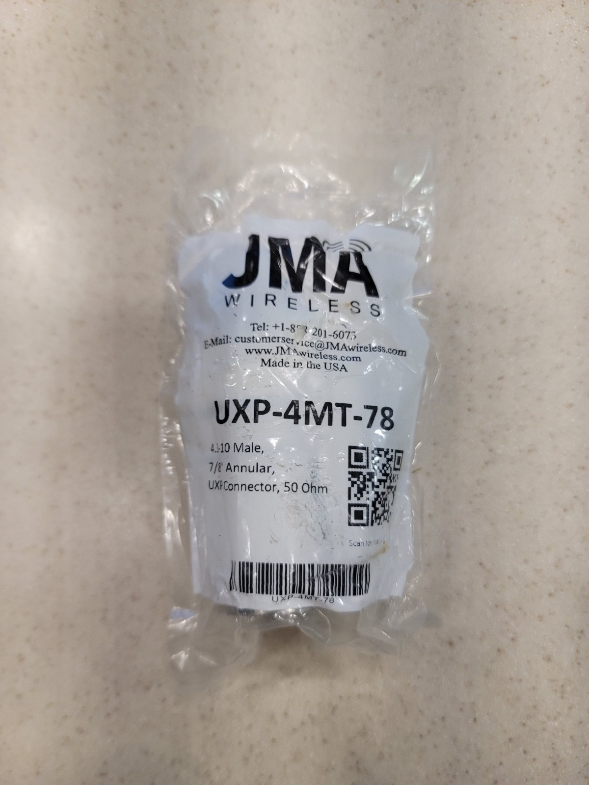 UXP-4MT-78 for 7/8 inch cable 4.3M 43 male connector