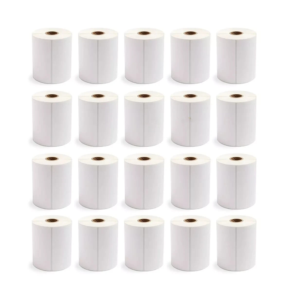 20 Rolls (5000) 4″x6″ Direct Thermal Shipping Label 250/Roll Zebra LP2844/ZP450