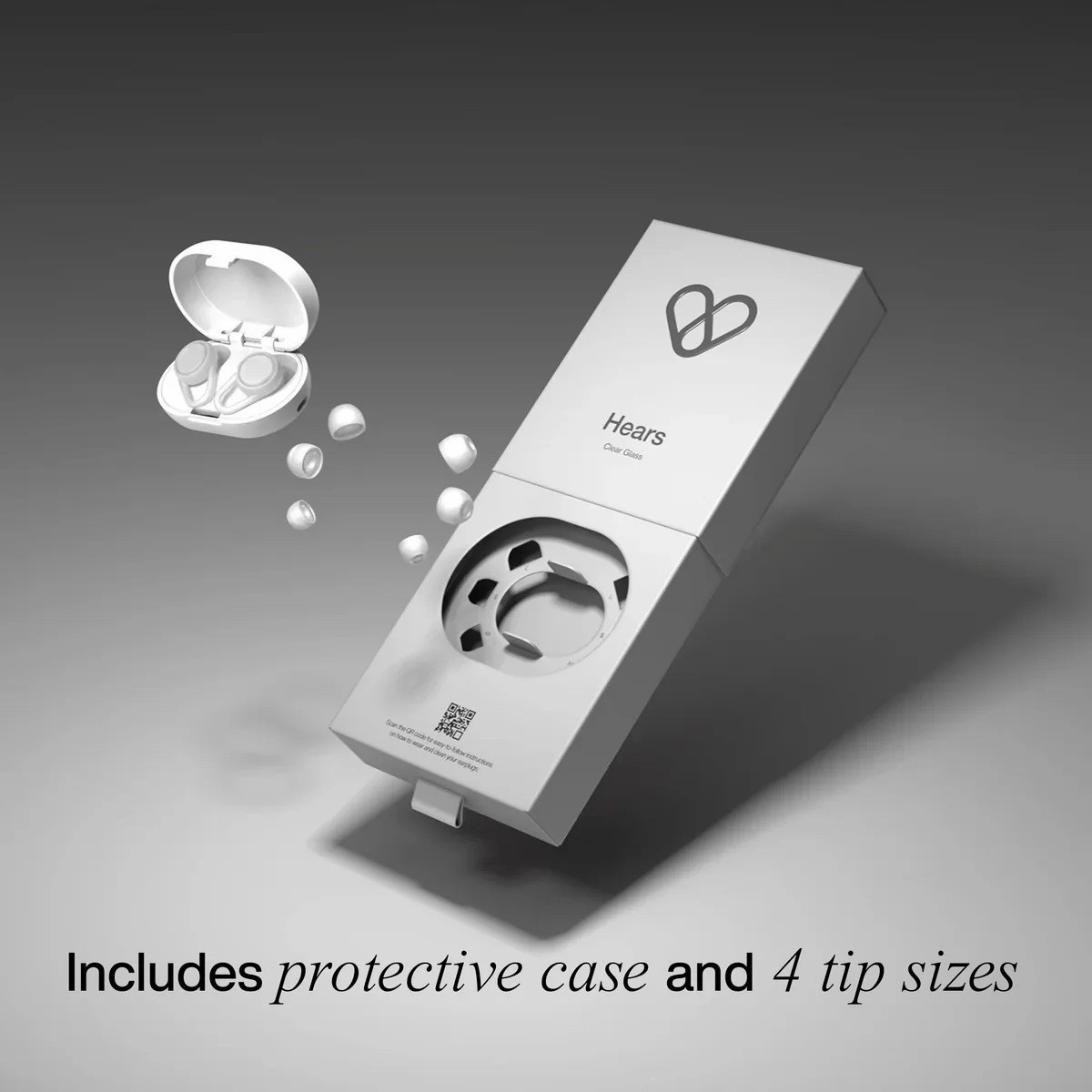 Hears One High-Fidelity Ear Plugs – Reusable Hearing Protection Clear Glass