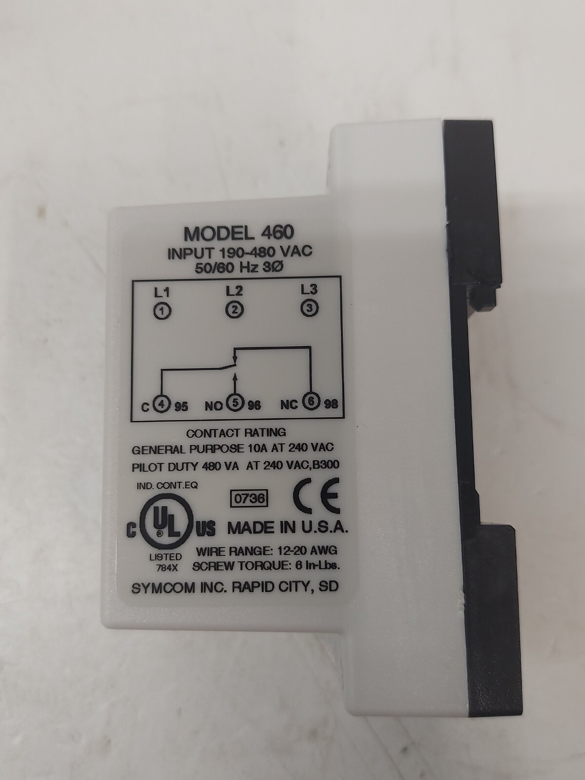 MotorSaver MS460 Motor Protector Model 460 190-480 VAC 60Hz 3Ph ! NEW IN BOX