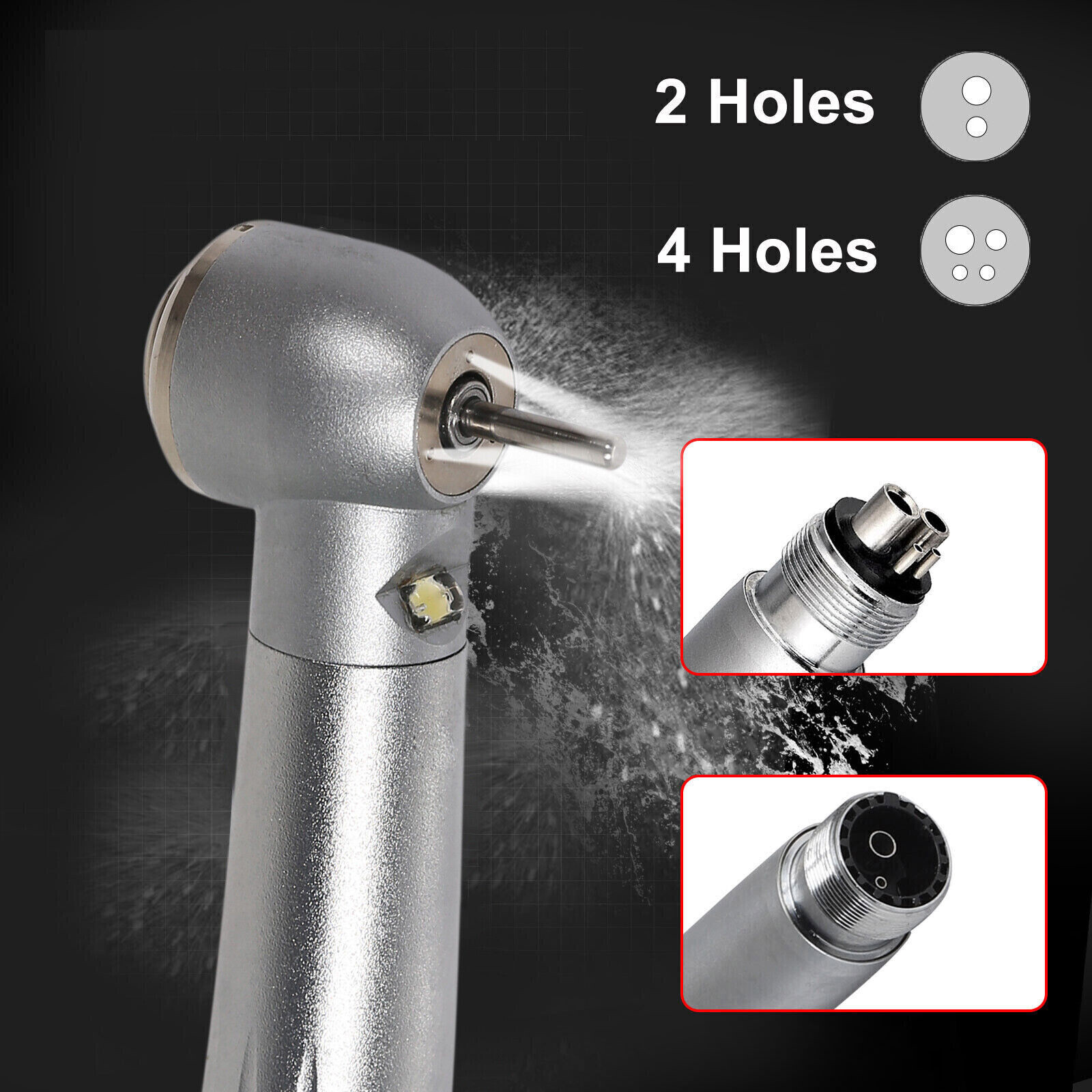 NSK Style Dental Fiber Optic LED/NO LED E-generator high speed handpiece 2/4Hole