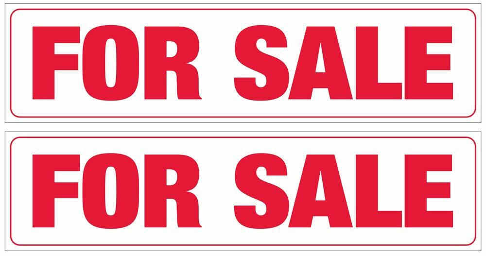 Double Sided Real Estate Corrugated Sign Riders 2PK(Includes 4 – 8″ Sign Stakes)