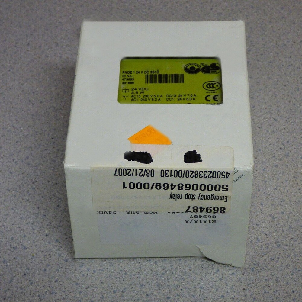 475695 Safety Relay Replacement for PILZ PNOZ 1 24V