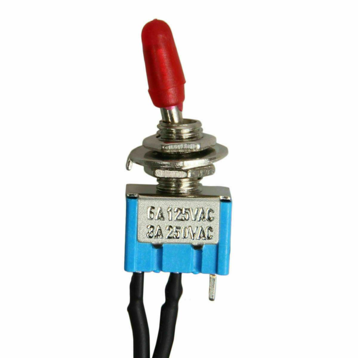 SPST Mini Toggle Switch Wires On/Off Metal Small Automotive/Boat/Car/Truck