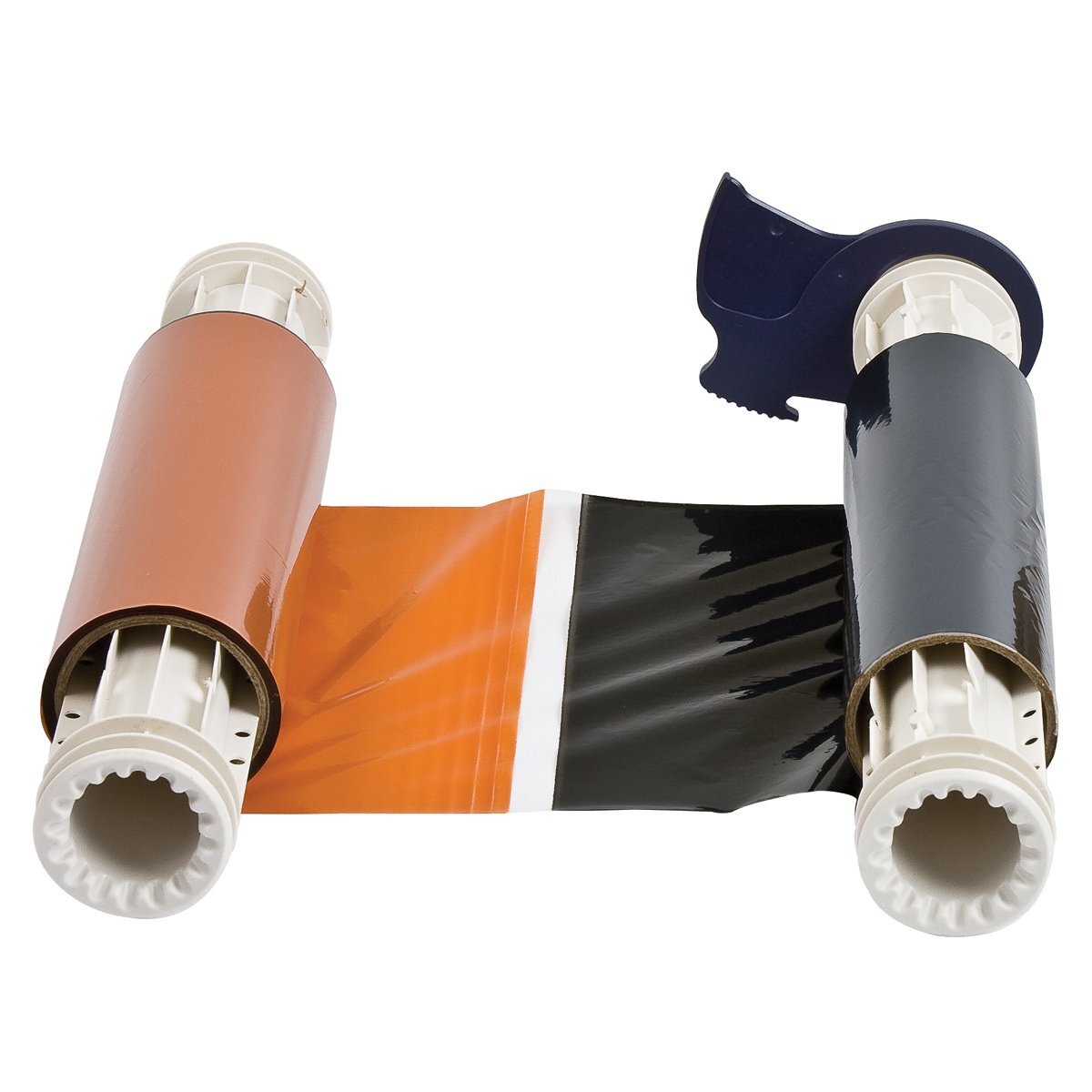 Brady 13529 PowerMark Two Panel Color Ribbon Black & Orange 200′ L x 6.25″ W
