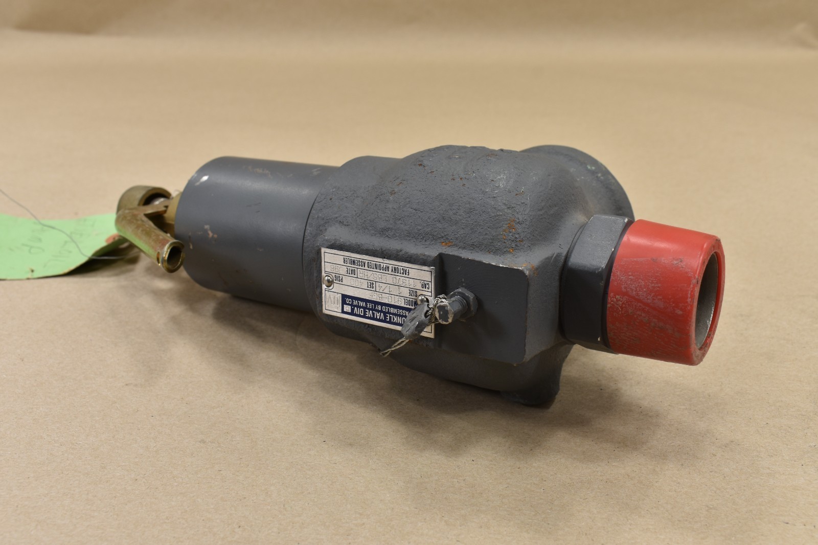 Keystone Kunkle Valve 910-BGF Safety Relieve Valve ,1.25″, 400PSIG, 11370 LBS/HR