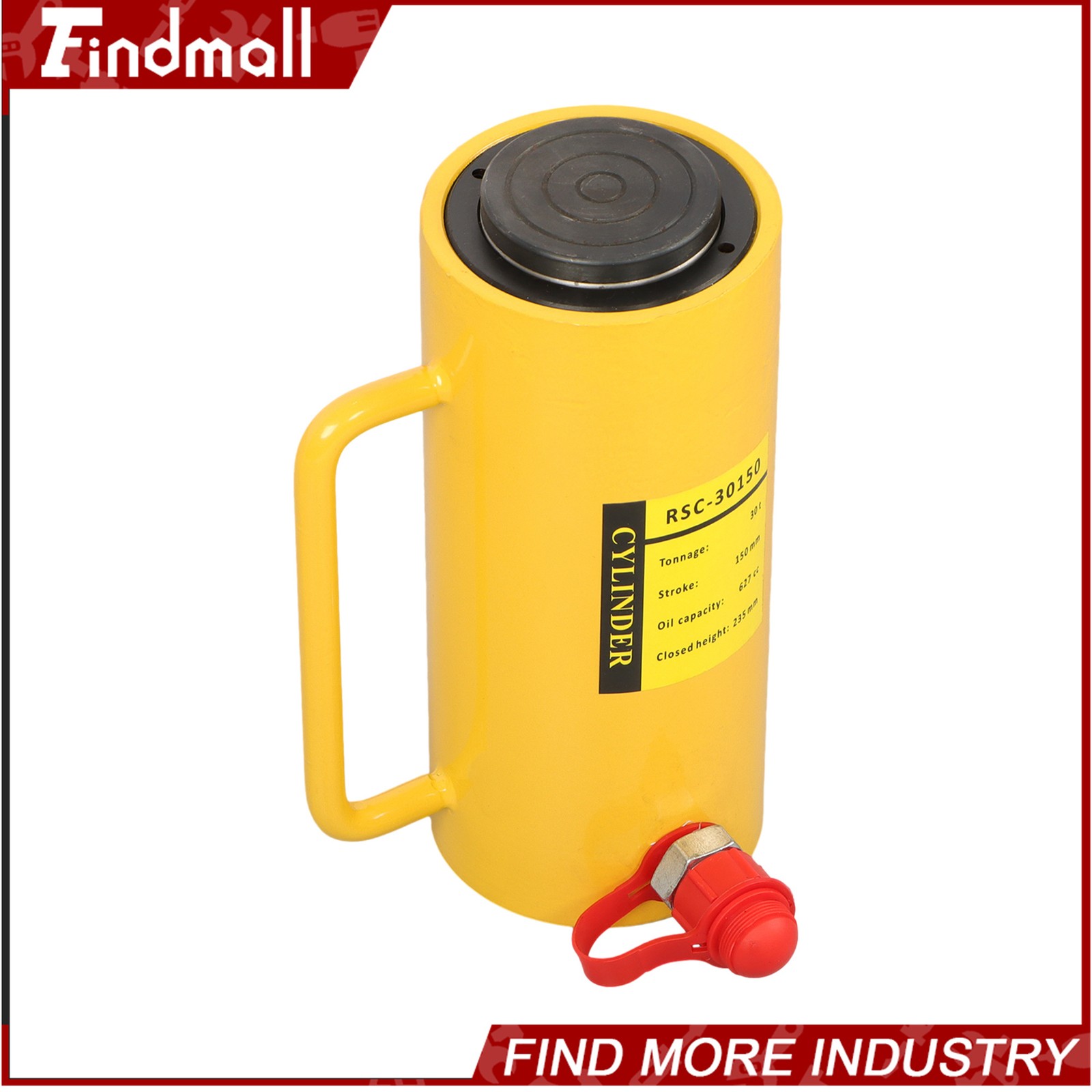 Findmall 30Ton Hydraulic Cylinder Ram Single Acting 6 Inch Stroke Lifting Jack