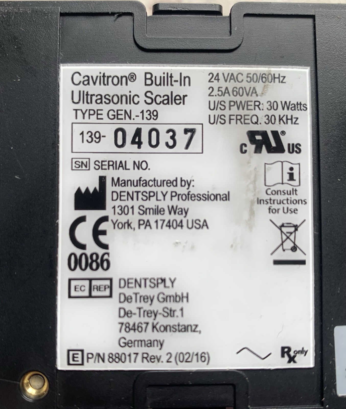 Cavitron Built-In Ultrasonic Scaler GEN-139 Dentsply – UNTESTED – Lot of 3