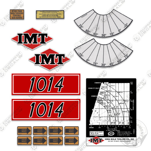 Fits IMT Truck Crane 1014 Series Decal Kit