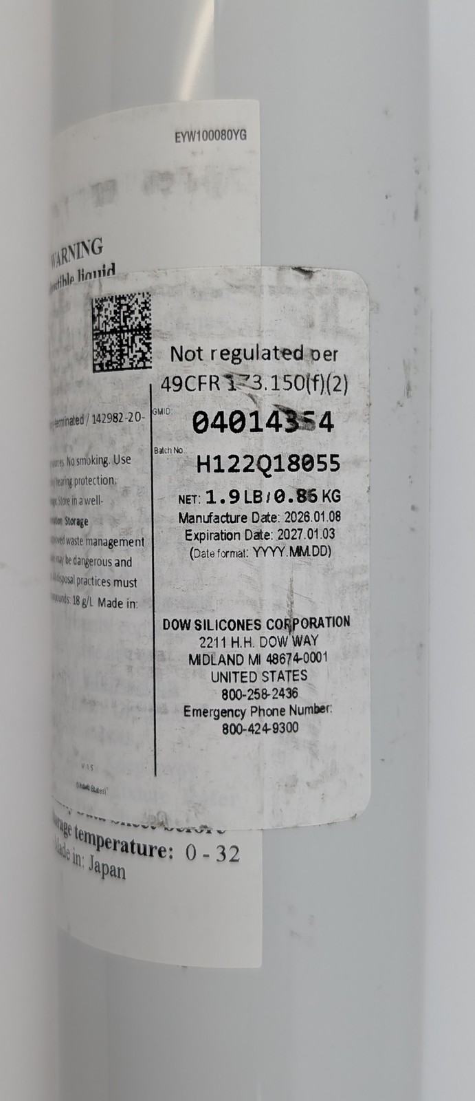 DOWSIL SE 4486 Thermally Conductive Silicone Adhesive Sealant Dow 1.9 lb