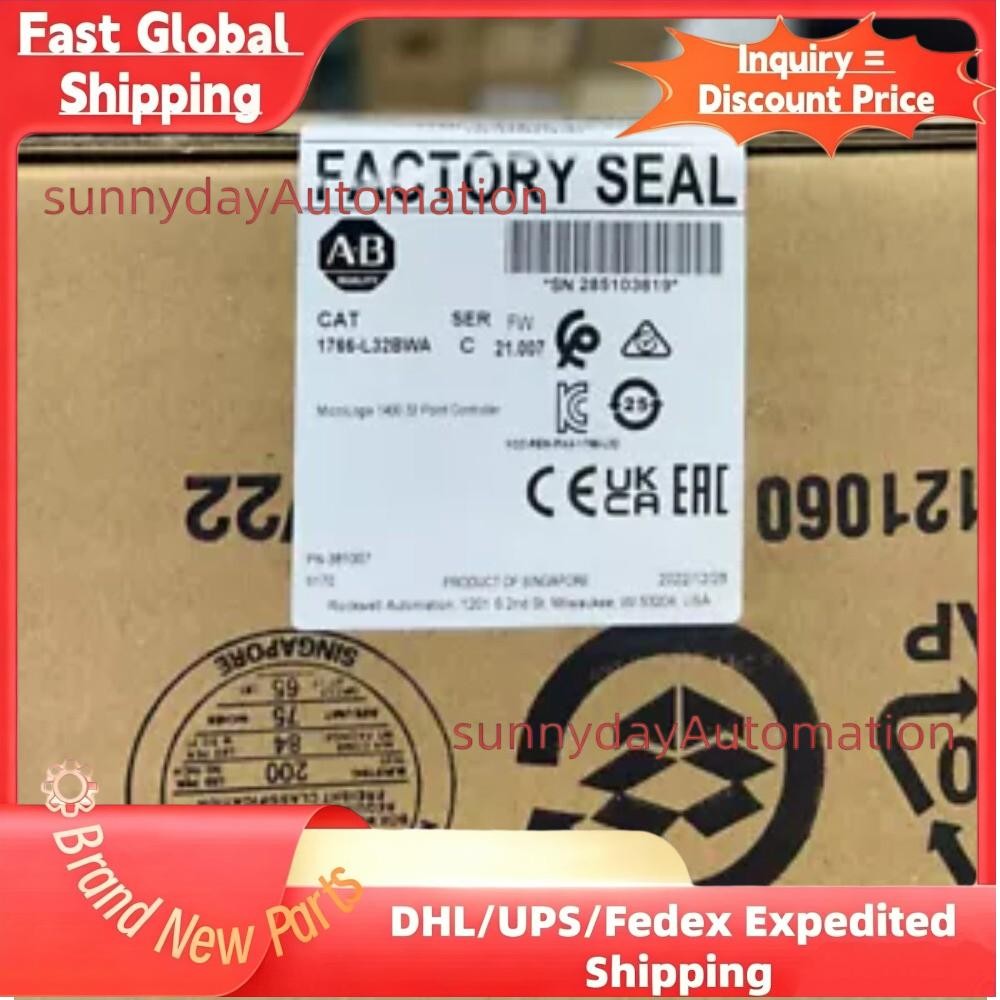 New AB 1766-L32BWA MicroLogix 1400 32 Point Controller New Sealed US Free Tax