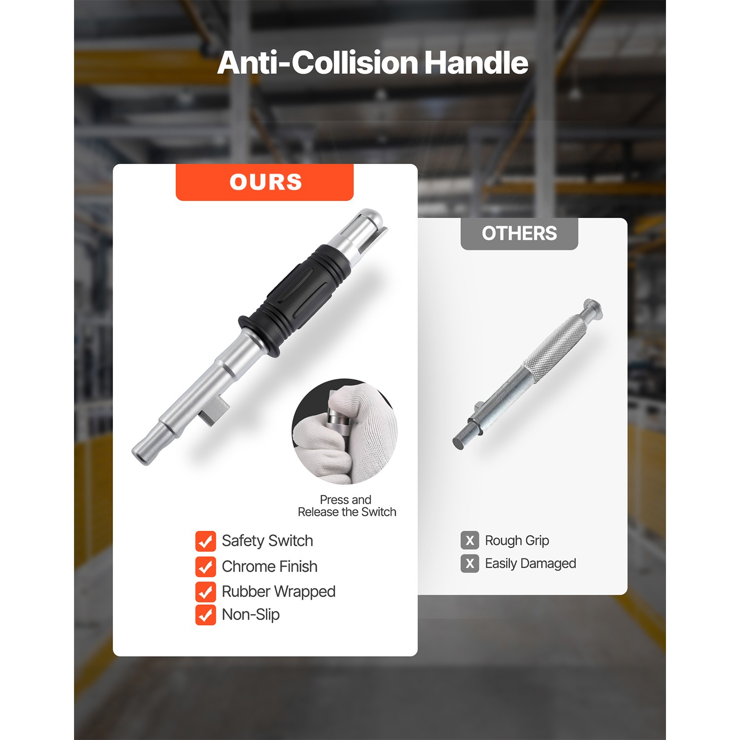 Uimoso Permanent Magnetic Lifter with 880 lbs Load Capacity, N42 Magnet