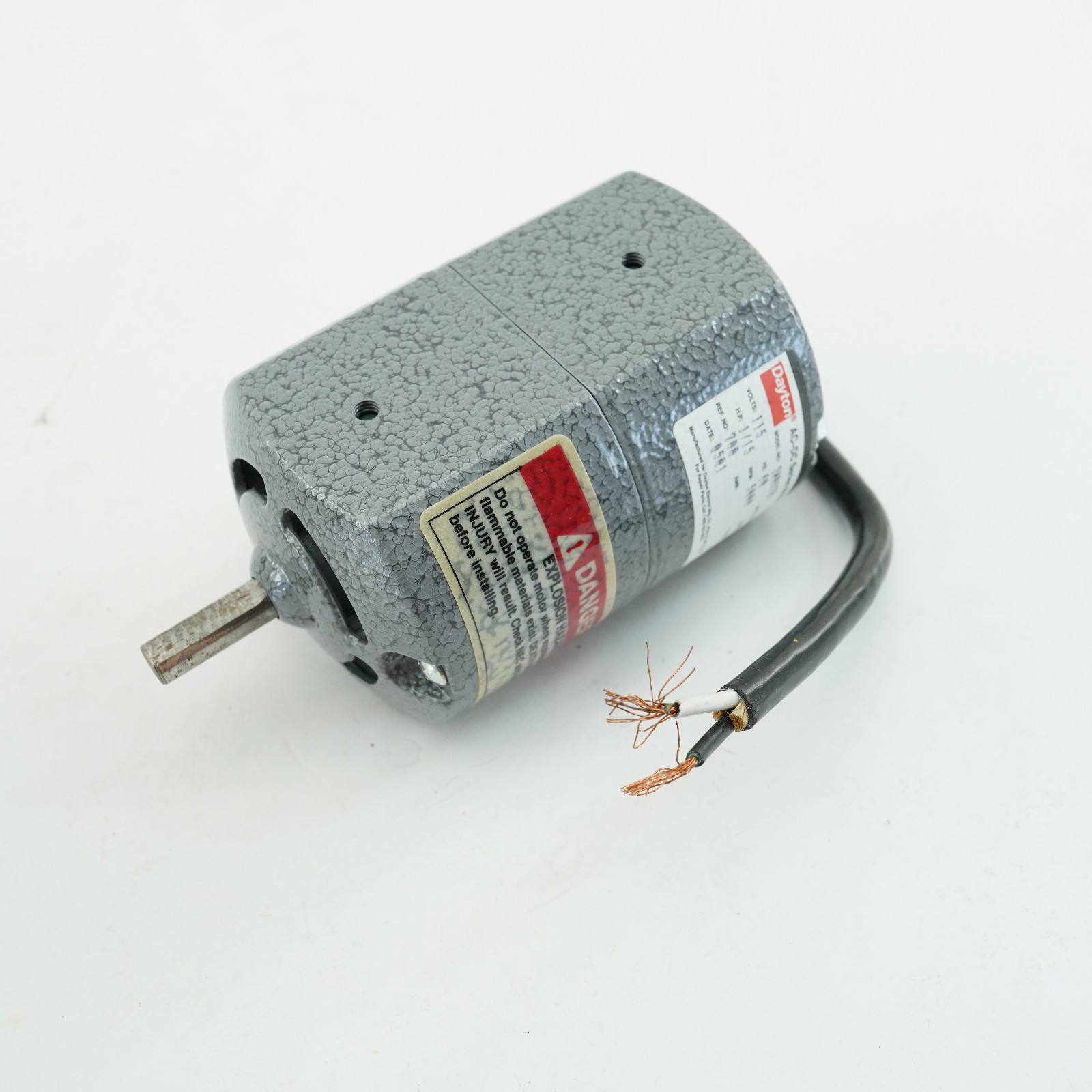 DAYTON 2M057B APPLIANCE AC/DC MOTOR 1/15HP 5000 RPM 115V CCW Rotation NOS