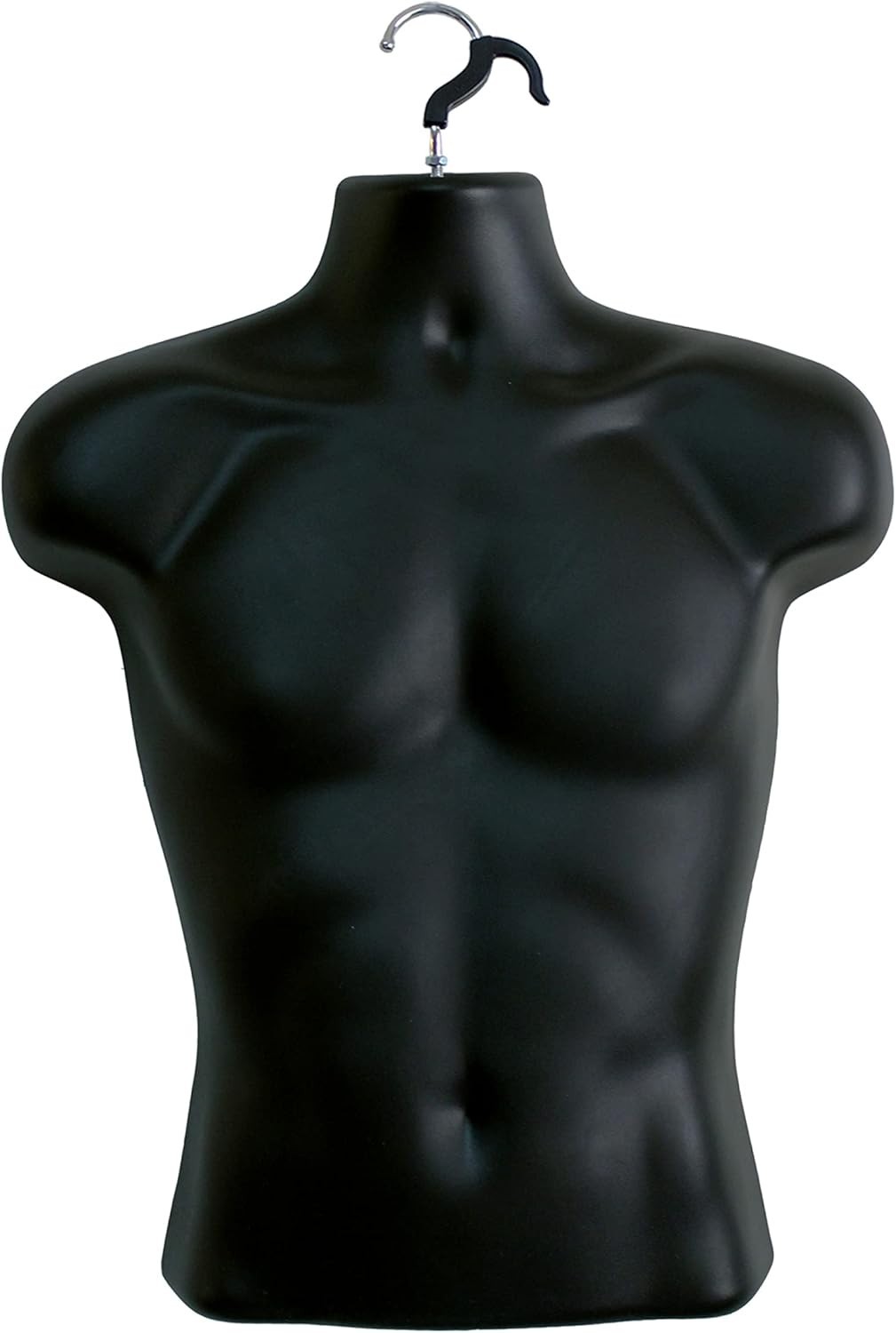 Black Male Mannequin Torso for T-Shirt Display
