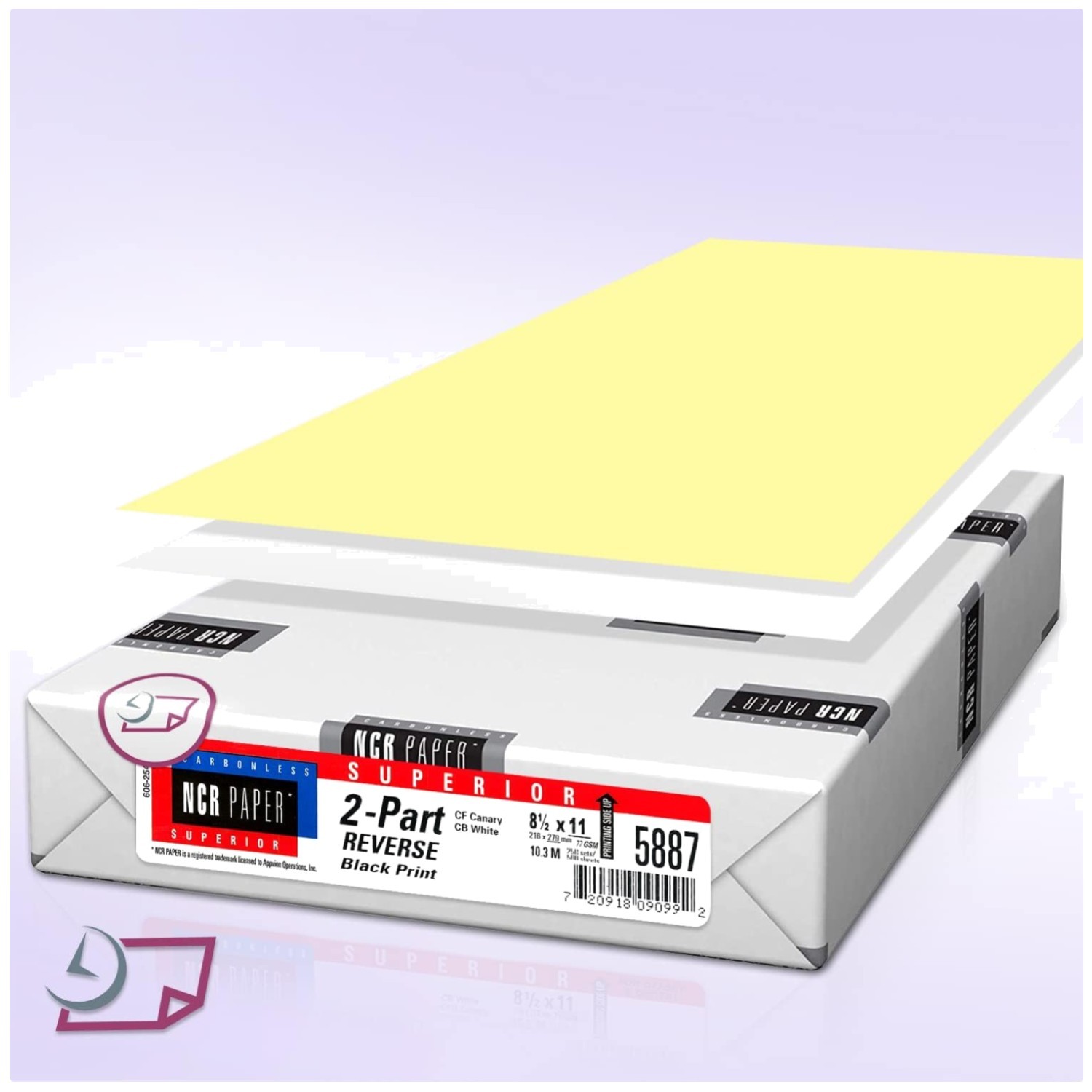 2-Part Reverse Collated Paper Pack – 500 Sheets