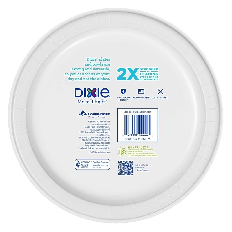 Dixie Everyday 10 1/16″ Paper Plates