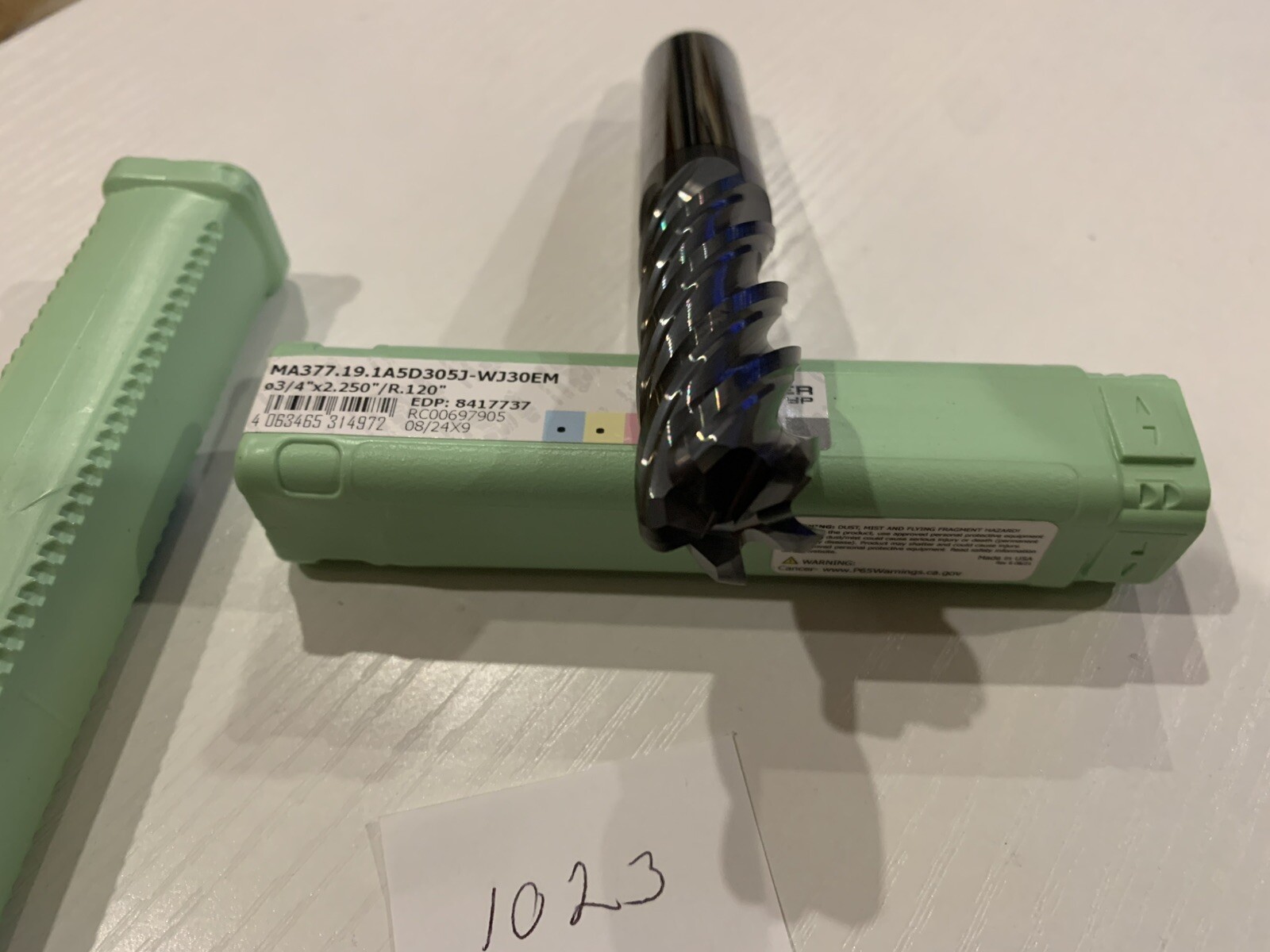 Walter Carbide 3/4″ 5 Flute .120 Rad Endmill MA377.19.1A5D305J-WJ30EM 8417737