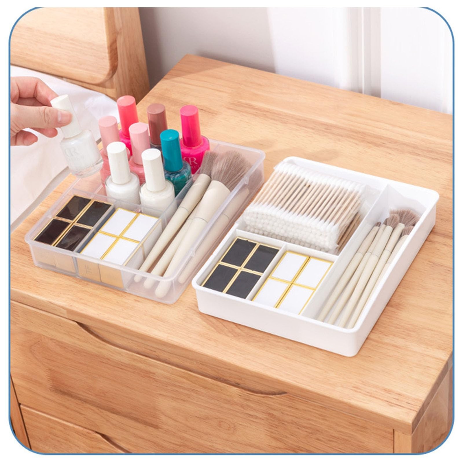 Desk Drawer Organizer Tray, Individual Storage Organizer Divider Storage Box …