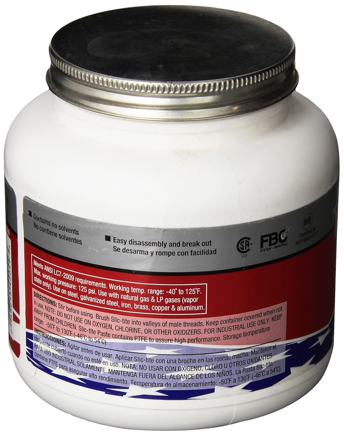 42049 Slic-Tite Premium Thread Sealant Paste with PTFE, Non Hardening
