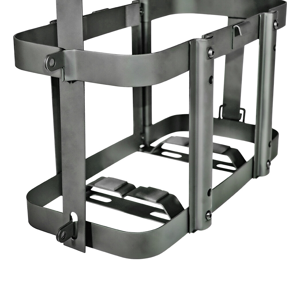 2pc 5.28 Gallons/ 20L Jerry Can Holder Kits Bracket Mount Gas Rack Oil Tank Fuel