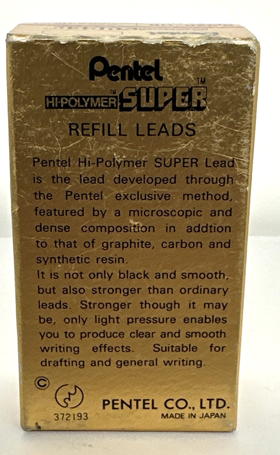 Pentel Super Hi-Polymer Ultra Fine .02″ Lead Refills 0.5mm HB C505-HB 12 Tubes
